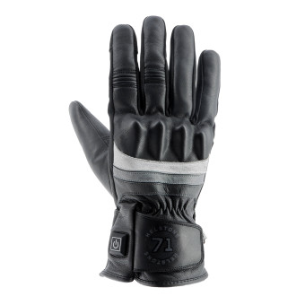 Guantes moto Helstons Bora Calefactables Black Grey White