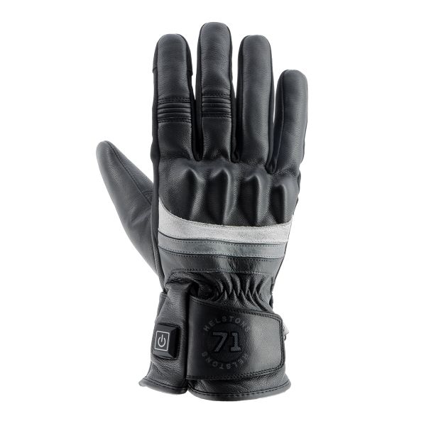 Guantes moto Helstons Bora Calefactables Black Grey White Guantes moto Helstons Bora Calefactables Black Grey White