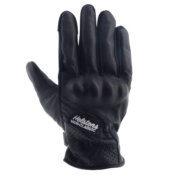Guantes moto Helstons Cars Verano Cuero Negro Guantes moto Helstons Cars Verano Cuero Negro