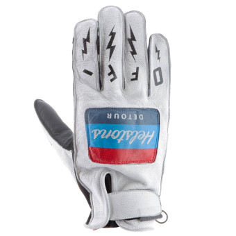 Guantes moto Helstons Detour Summer White Black Guantes moto Helstons Detour Summer White Black