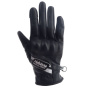 Guantes moto Helstons DS Lady Verano Piel Negro Blanco