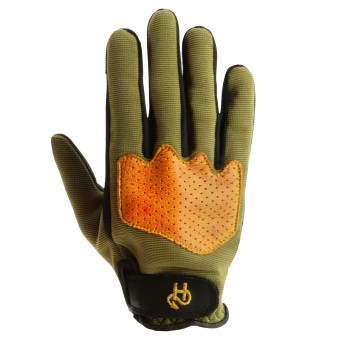 Guantes moto Helstons Duna Lady Verano 4Ways Piel Caqui Oro
