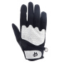 Guantes moto Helstons Duna Lady Summer 4Ways Piel Negro Blanco