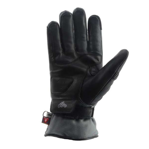 Helstons Fender Calentador Cuero Negro Gris