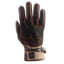 Guantes moto Helstons Fender Chauffant Cuero Choco Beige Negro