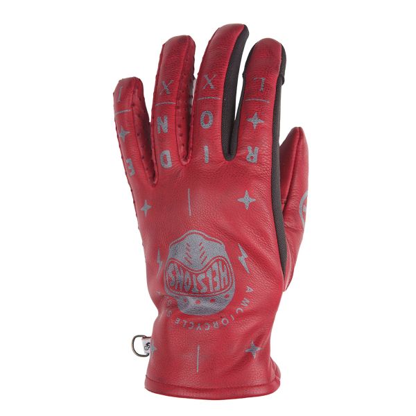 Guantes moto Helstons Grafic Summer Lady Burgundy Guantes moto Helstons Grafic Summer Lady Burgundy