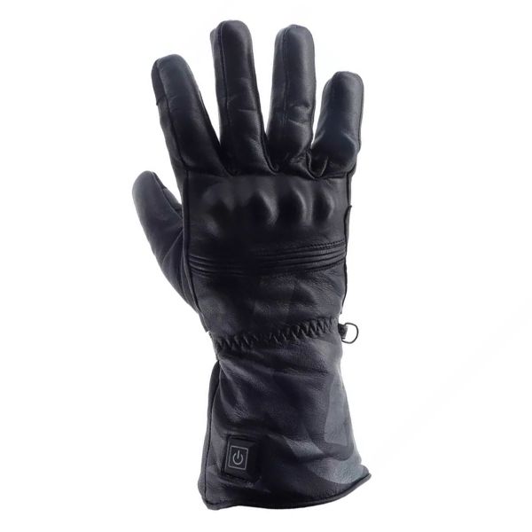 Guantes moto Helstons Harry Chauffant Cuero Negro