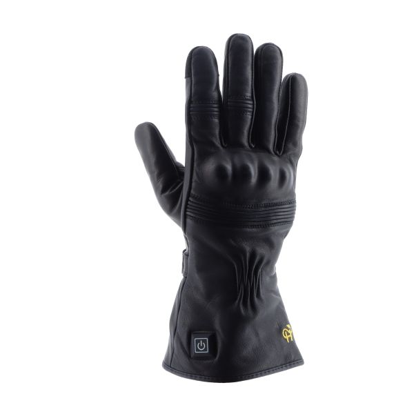 Guantes moto Helstons Harry Evo Calefaccin Cuero Negro