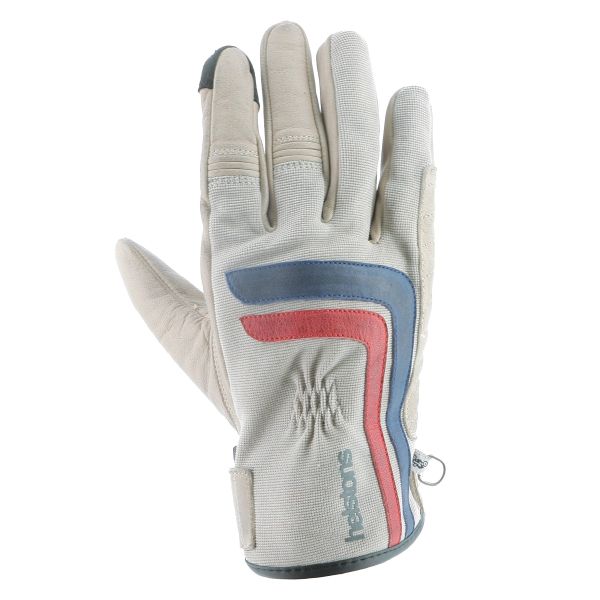 Guantes moto Helstons Jeff Summer Beige Blue Red Guantes moto Helstons Jeff Summer Beige Blue Red