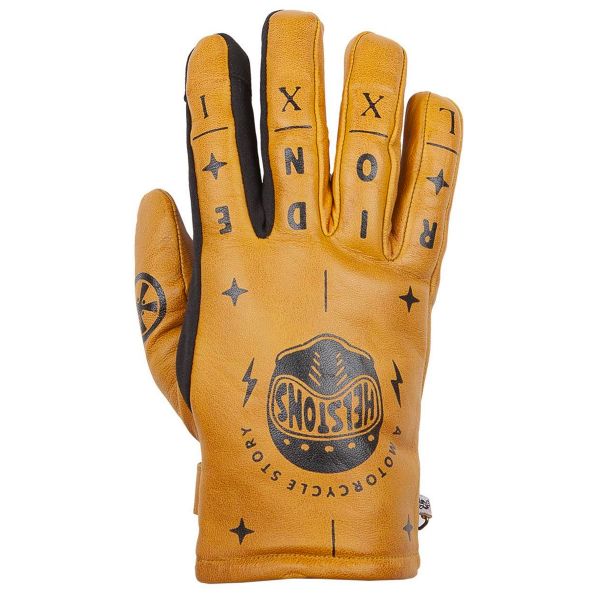 Guantes moto Helstons Kustom Winter Gold Guantes moto Helstons Kustom Winter Gold