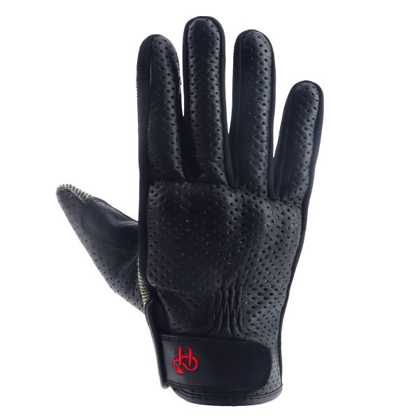 Guantes moto Helstons Leader Air Verano Piel Negro
