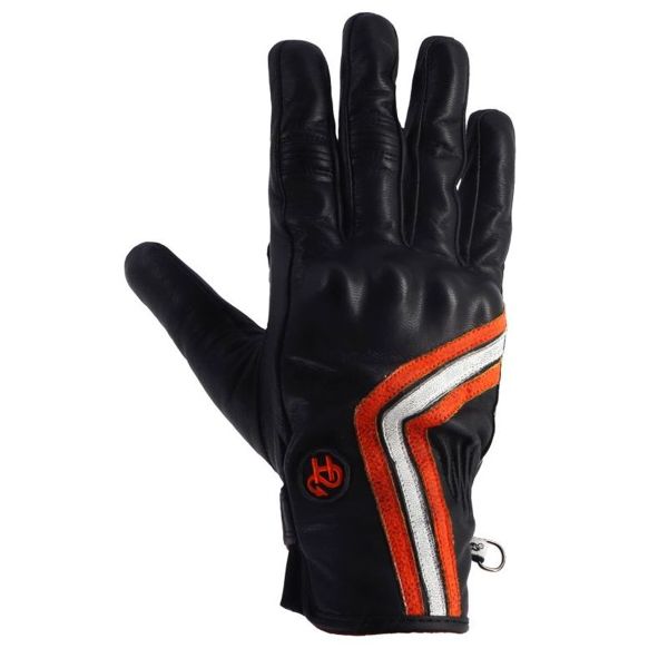 Guantes moto Helstons Line Summer Black Orange White