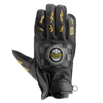 Guantes moto Helstons Logo Summer Black Black Guantes moto Helstons Logo Summer Black Black
