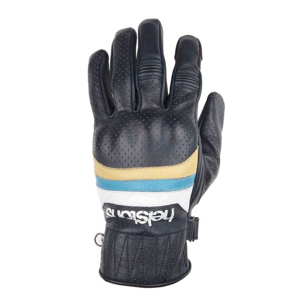 Guantes moto Helstons Mora Air Summer Blue Beige Guantes moto Helstons Mora Air Summer Blue Beige