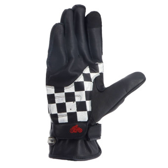 Helstons Motul Petrol Verano Cuero Negro Blanco Rojo