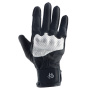 Guantes moto Helstons Neo Air Verano Piel Negro Blanco