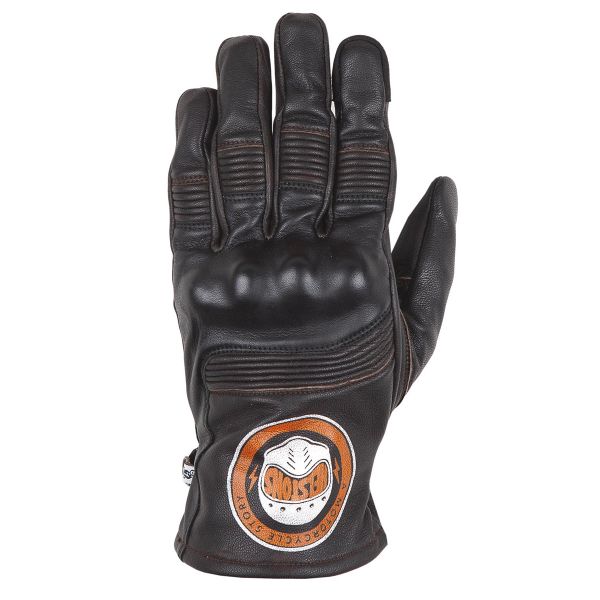 Guantes moto Helstons Piste Summer Brown Black Guantes moto Helstons Piste Summer Brown Black