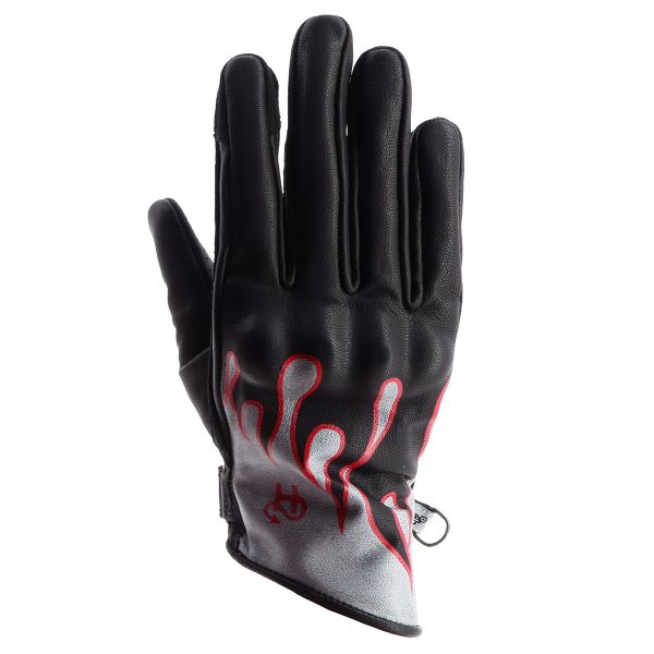 Guantes moto Helstons Vara Air Lady Verano Cuero Negro Gris Rojo Guantes moto Helstons Vara Air Lady Verano Cuero Negro Gris Rojo