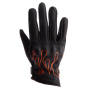 Guantes moto Helstons Caa Air Lady Verano Cuero Negro Naranja