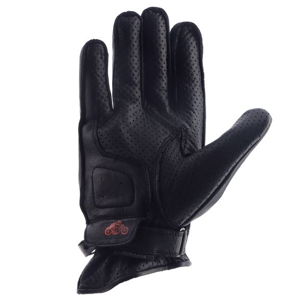 Helstons Vara Air Verano Cuero Negro Naranja