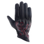 Guantes moto Helstons Vara Air Verano Cuero Negro Rojo