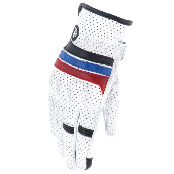 Guantes moto Helstons Rush Air Verano Blanco Negro Azul Rojo