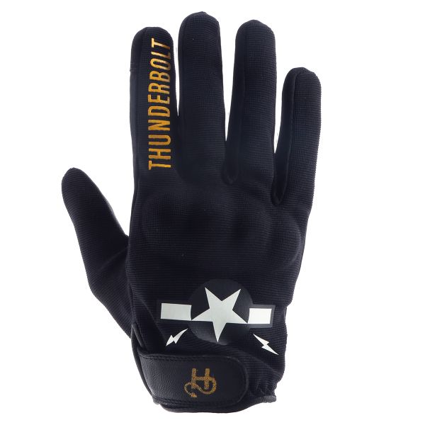 Guantes moto Helstons Thunderbolt Summer 4Ways Cuero Negro Guantes moto Helstons Thunderbolt Summer 4Ways Cuero Negro