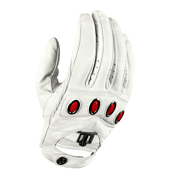 Guantes moto ICON Hella White