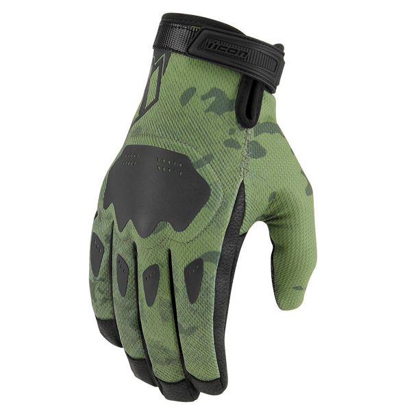 Guantes moto ICON Hooligan CE Glove Green Camo Guantes moto ICON Hooligan CE Glove Green Camo