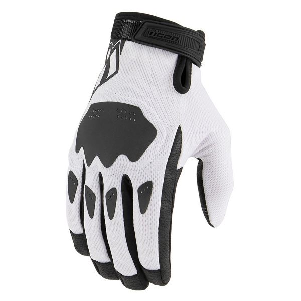 Guantes moto ICON Hooligan CE Glove White Guantes moto ICON Hooligan CE Glove White