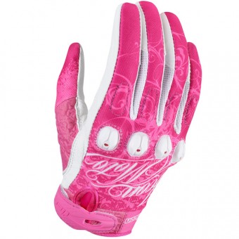 Guantes moto ICON Sub Street Angel Pink