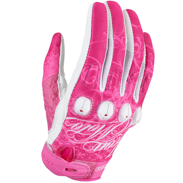 Guantes moto ICON Sub Street Angel Pink