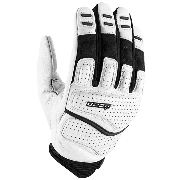 Guantes moto ICON Superduty 2 White