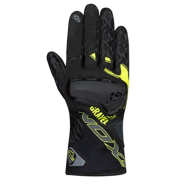 Guantes moto Ixon Gravel Air Black Bright Yellow Guantes moto Ixon Gravel Air Black Bright Yellow