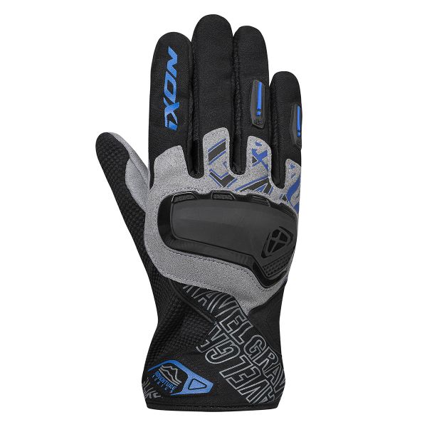 Guantes moto Ixon Gravel Air Black Grey Blue Guantes moto Ixon Gravel Air Black Grey Blue