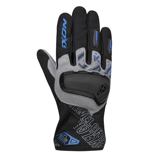 Guantes moto Ixon Gravel Black Grey Blue