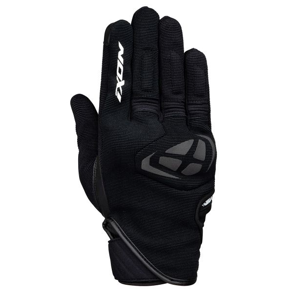 Guantes moto Ixon Mig Black White Guantes moto Ixon Mig Black White