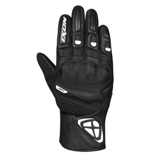Guantes moto Ixon Pro Hawker Black White Guantes moto Ixon Pro Hawker Black White