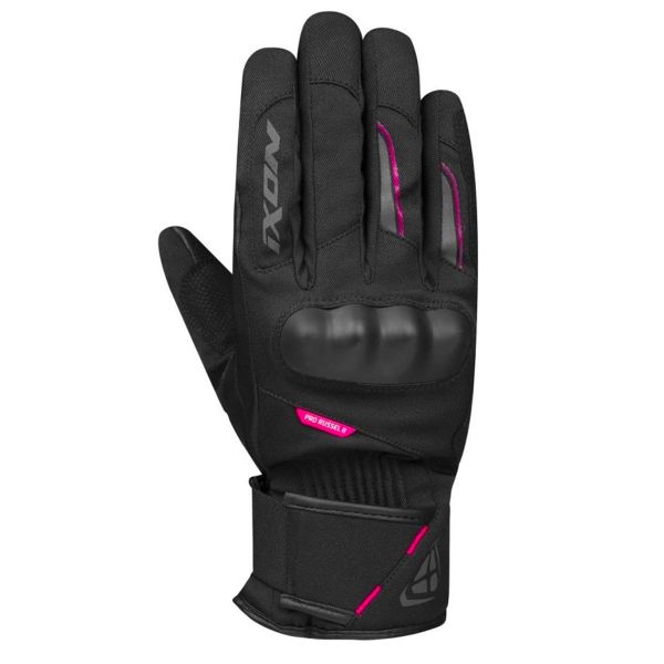 Guantes moto Ixon Pro Russel 2 Lady Black Fushia Guantes moto Ixon Pro Russel 2 Lady Black Fushia