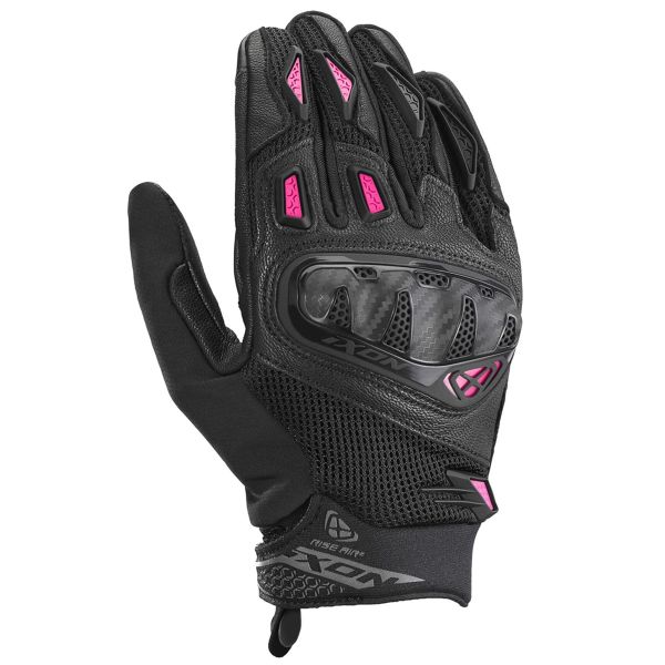 Guantes moto Ixon Rise Air 2 Lady Negro Fushia Guantes moto Ixon Rise Air 2 Lady Negro Fushia