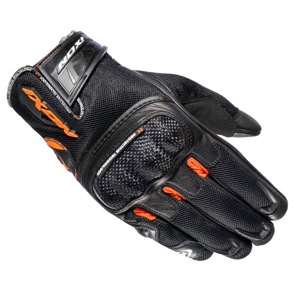 Guantes moto Ixon RS Rise Air Black Orange Guantes moto Ixon RS Rise Air Black Orange