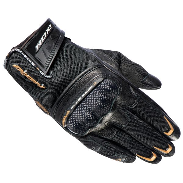 Guantes moto Ixon RS Rise Air Lady Black Gold