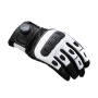 Guantes moto Knox Orsa Cuero MK3 Negro Blanco