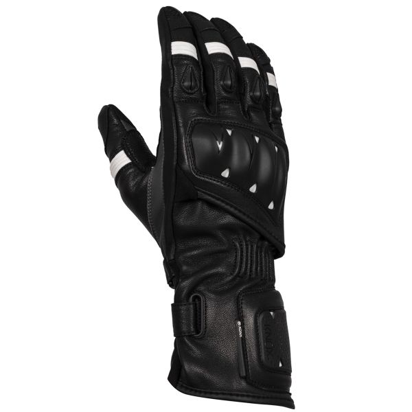 Guantes moto Knox Oulton MK2 Black White Guantes moto Knox Oulton MK2 Black White