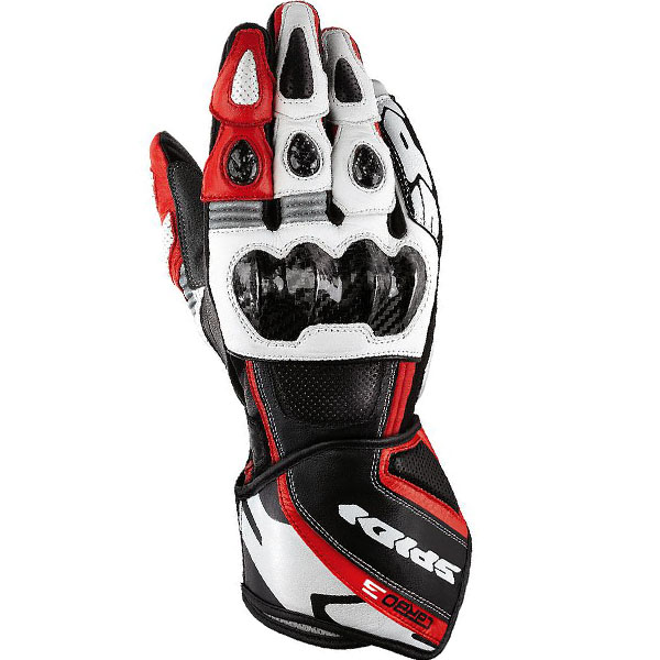 Guantes moto Spidi Carbo 3 Negro/Rojo