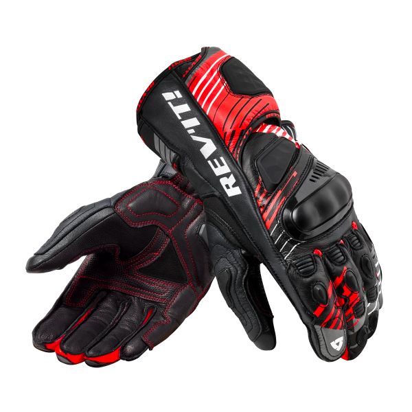 Guantes moto REV'IT Apex Red Black Gloves Guantes moto REV'IT Apex Red Black Gloves