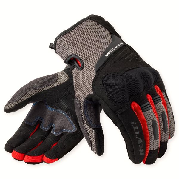 Guantes moto REV'IT Cavern Grey Red