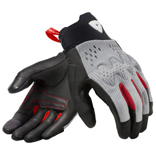 Guantes moto REV'IT Kinetic Gris Claro Negro