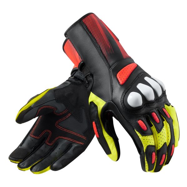 Guantes moto REV'IT Metis 2 Black Neon Yellow