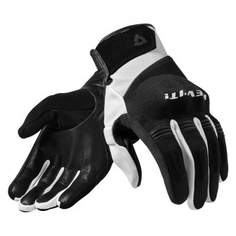 Guantes moto REV'IT Mosca Negro Blanco Guantes moto REV'IT Mosca Negro Blanco